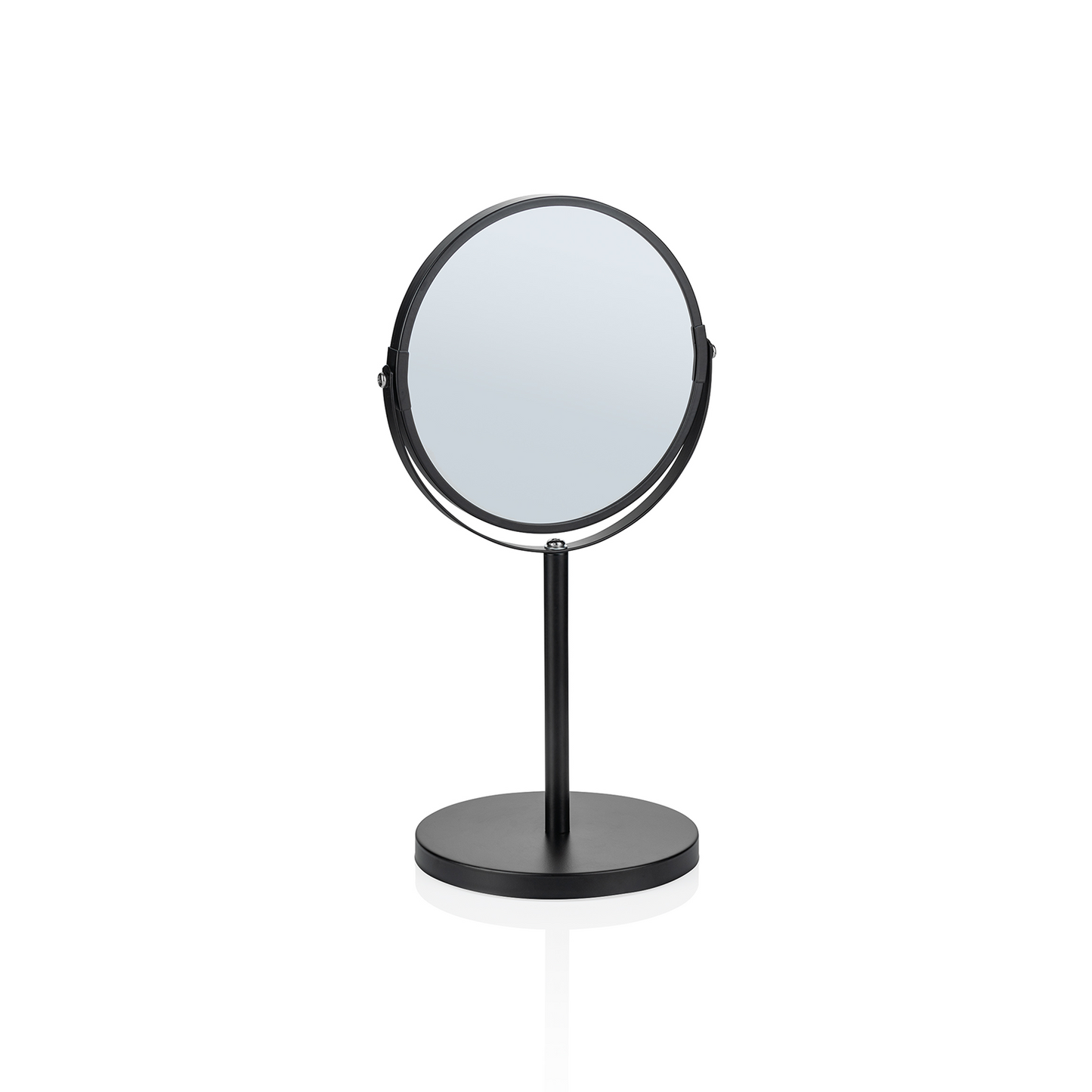 Kosmetikspiegel, Ø 17 cm, Höhe 34,5 cm, schwarz pulverbeschichtet, Edelstahl