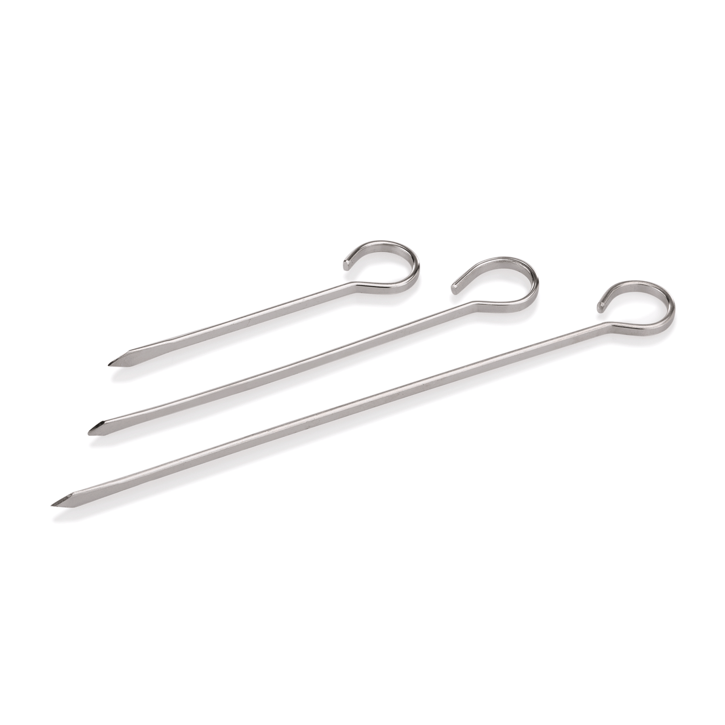 Fleischspieß Set, 21 cm, 12-teilig, Edelstahl