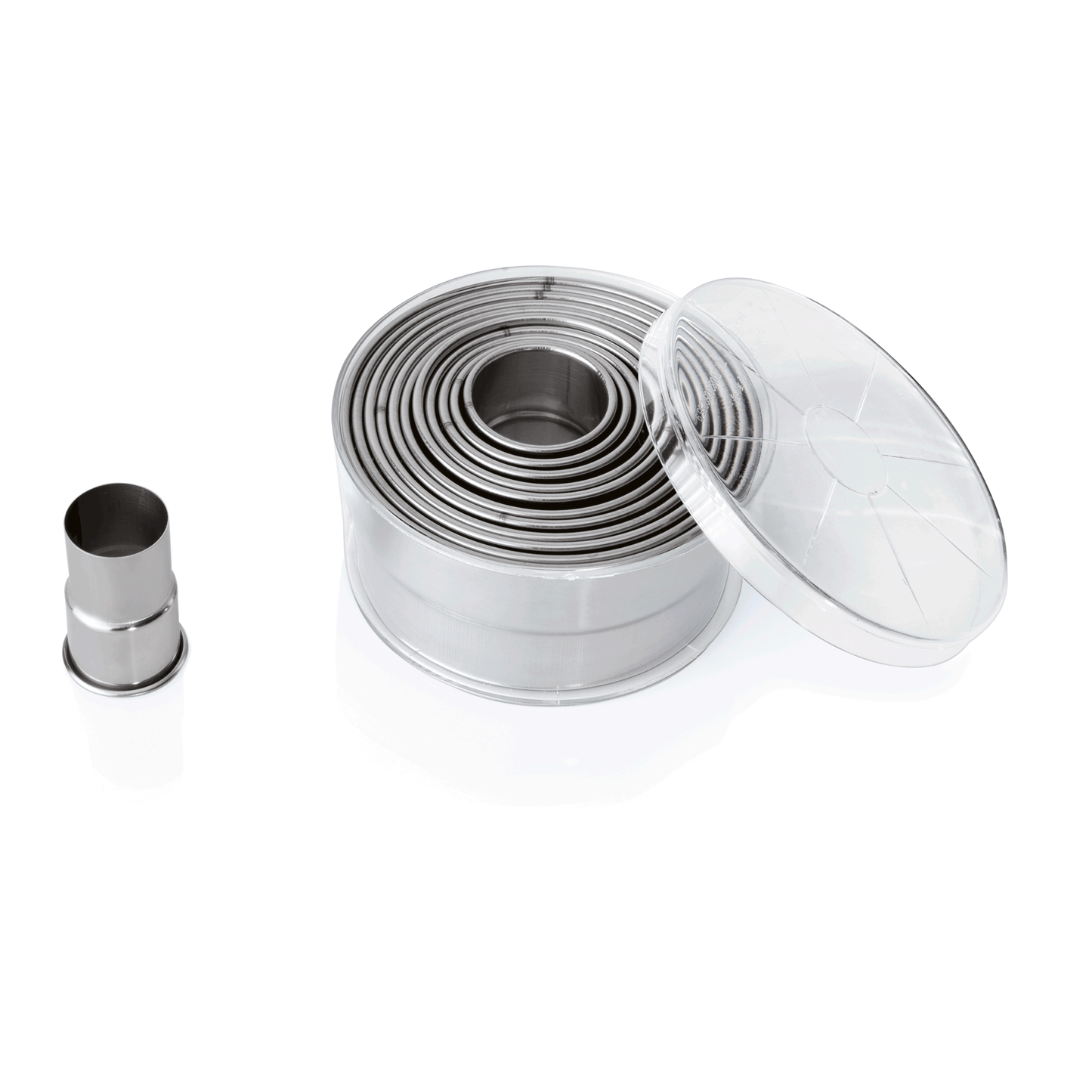 Ausstechformen Set, Ø 2,7 cm bis Ø 10,4 cm, Chromnickelstahl