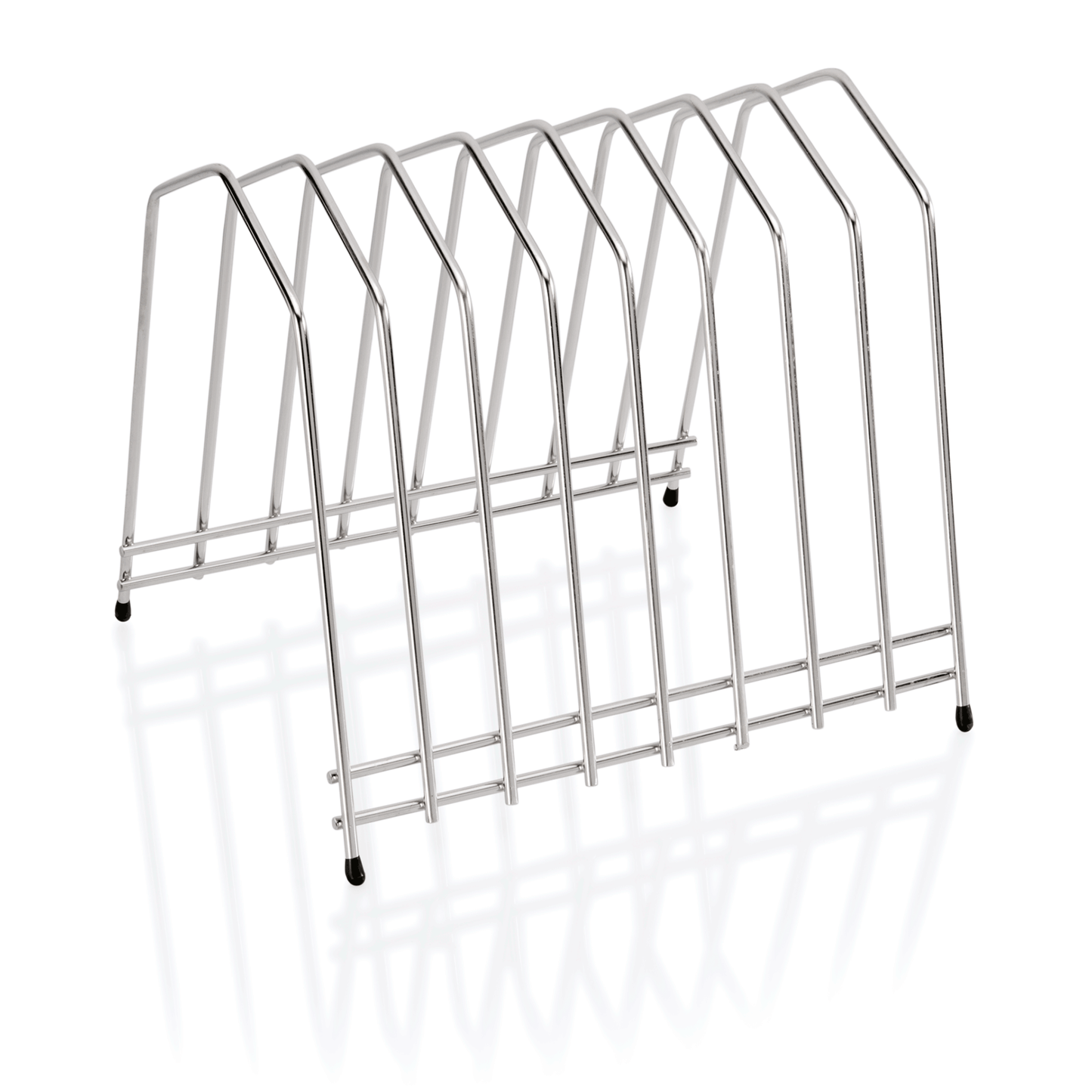 Schneidbretthalter für 8 Bretter bis max. 3 cm, 29,5 x 26 x 26 cm, Chromnickelstahl