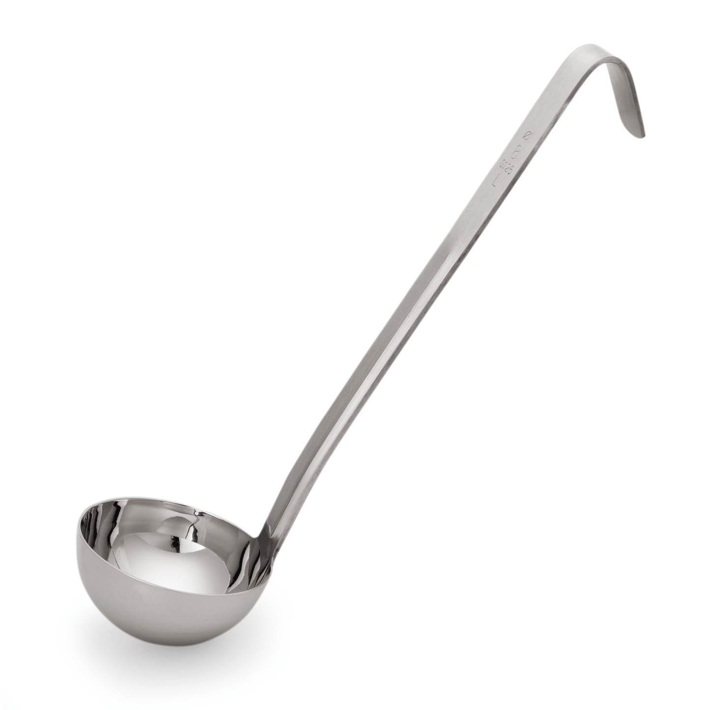 Schöpfkelle Kitchen Tool 2085, kurzer Hakenstiel, Ø 10 cm, 25 cm, Chromnickelstahl