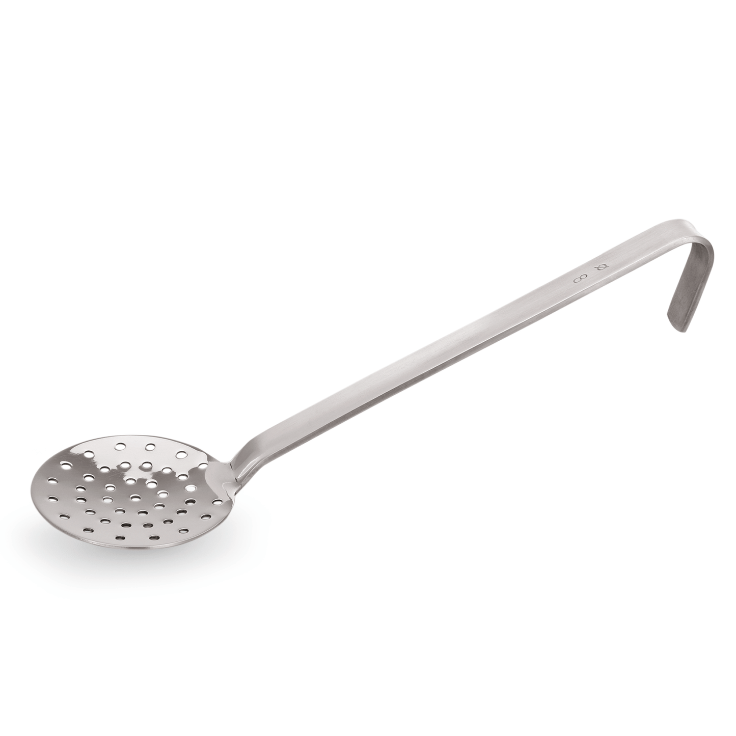Schaumlöffel Kitchen Tool 2085, Ø 12 cm, 23 cm, Perforation Ø 4 mm, Chromnickelstahl
