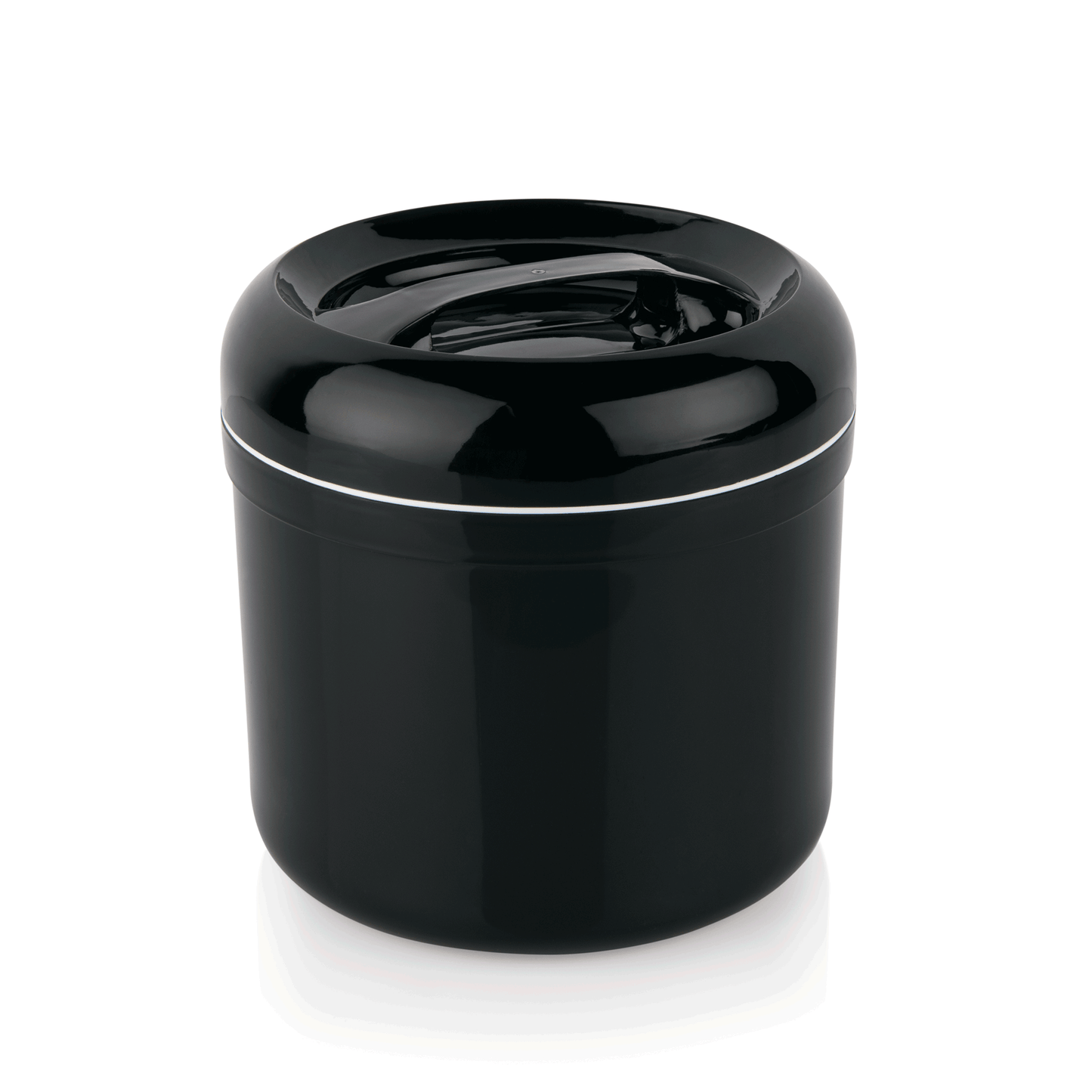Eisbox, Ø 21 cm, Höhe 22 cm, 4 ltr., doppelwandig, schwarz, Polypropylen