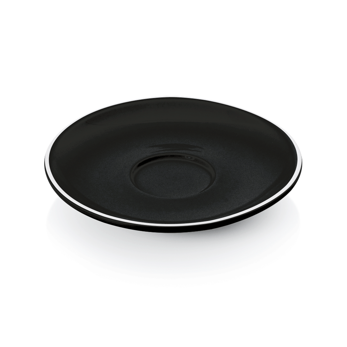 Espresso Untertasse Set ITALIA BLACK für 4998 009, Set á 6 Stück, Porzellan
