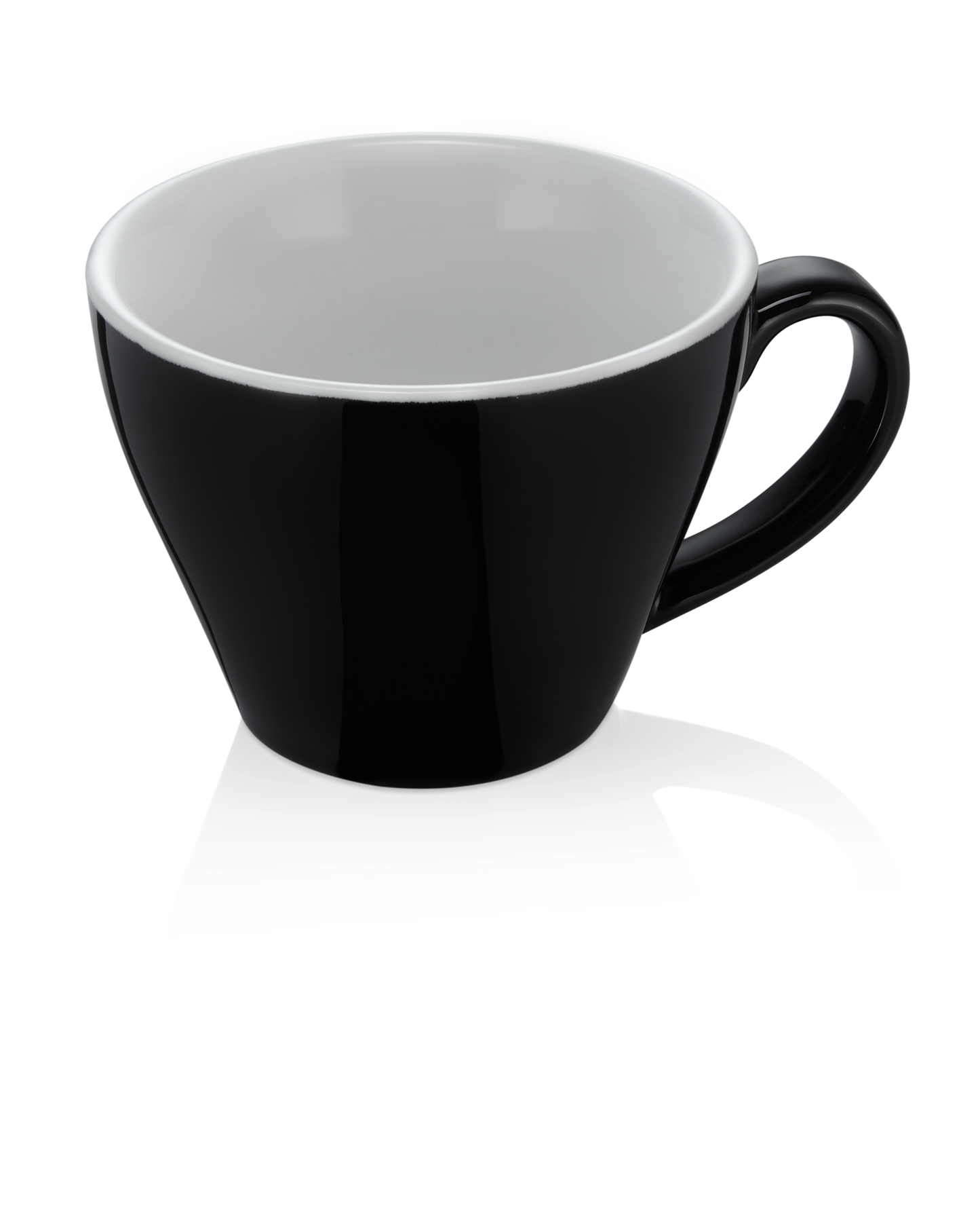 Espresso doppio Set ITALIA BLACK, 180 ml, Ø 8,5 cm, Set á 6 Stück, Porzellan