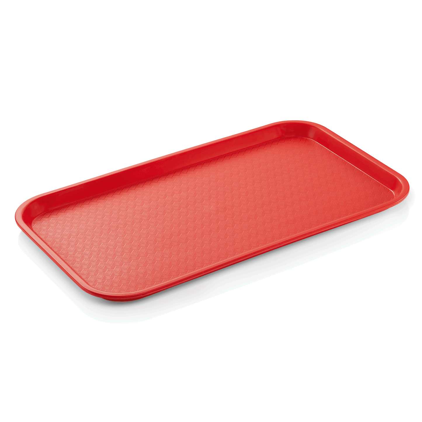 Fast Food Tablett GN 1/1, 53 x 32,5 x 2 cm, rot, Polypropylen