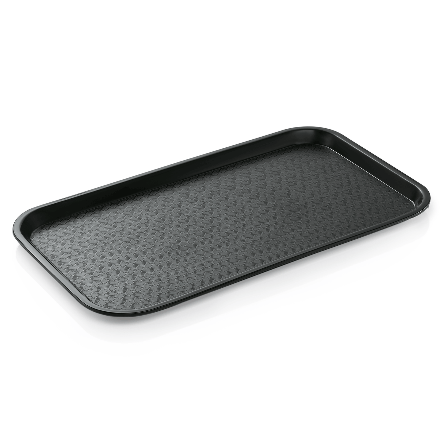Fast Food Tablett GN 1/1, 53 x 32,5 x 2 cm, schwarz, Polypropylen