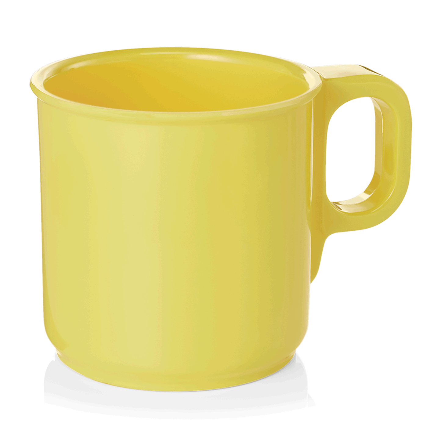 Becher Set, 250 ml, gelb, Set á 12 Stück, Melamin