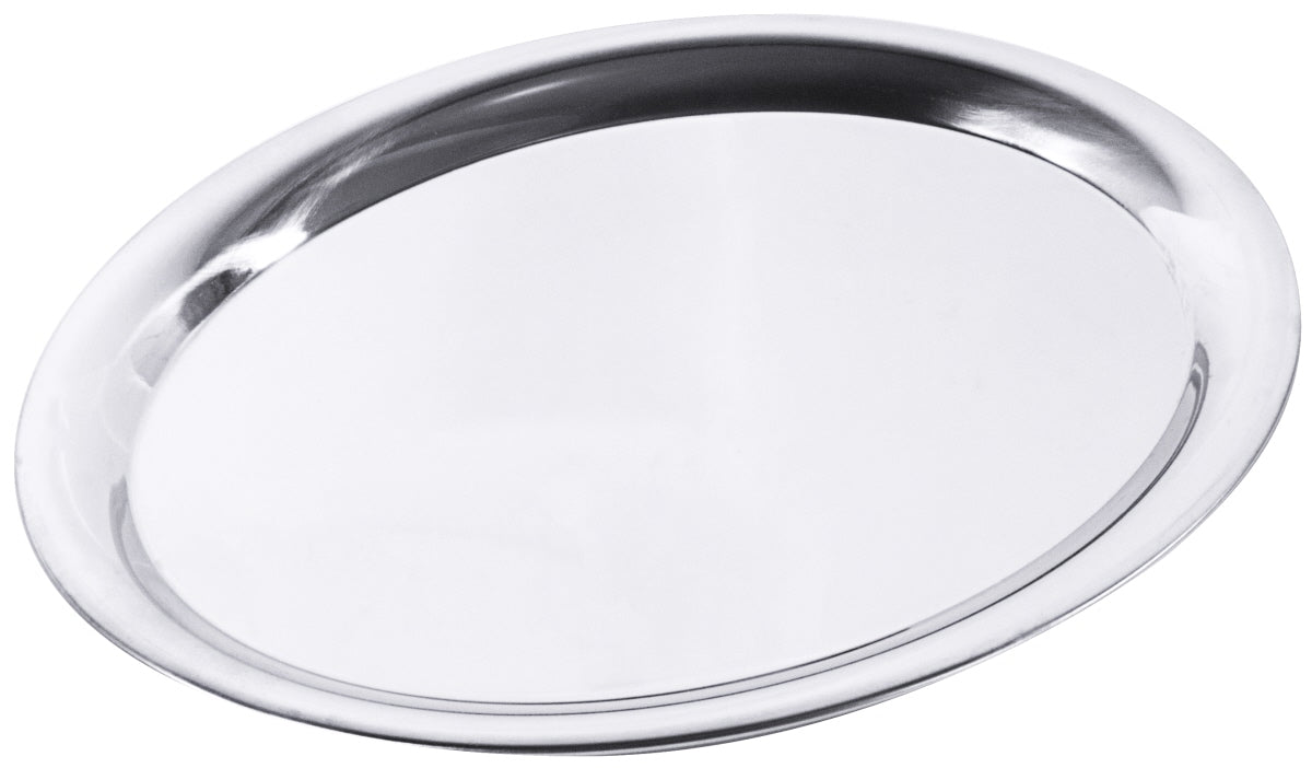 Serviertablett, oval, Edelstahl, Größe wählbar