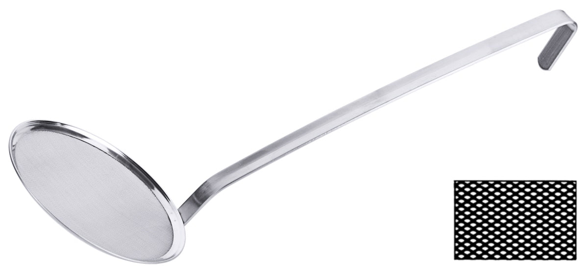 Netzschaumlöffel, feines Gewebe 16 cm