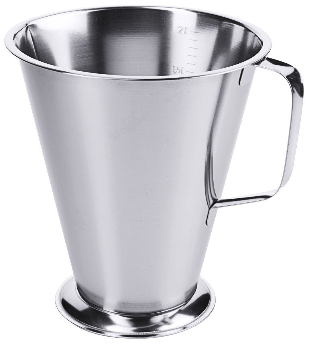 Messbecher mit Fuß, Edelstahl 18/10, Größe wählbar