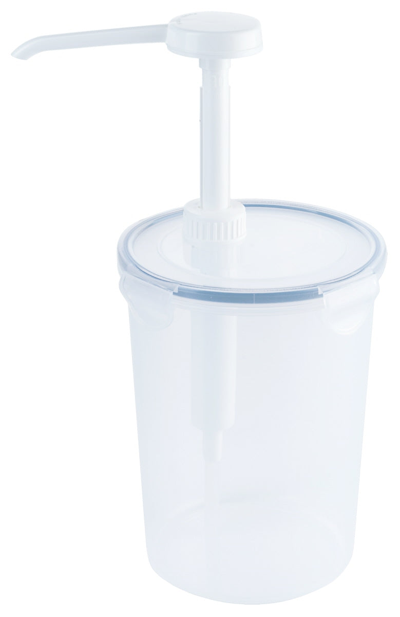 Dispenser, rund mit 5 ml Pumpe, Polypropylen, Größe wählbar