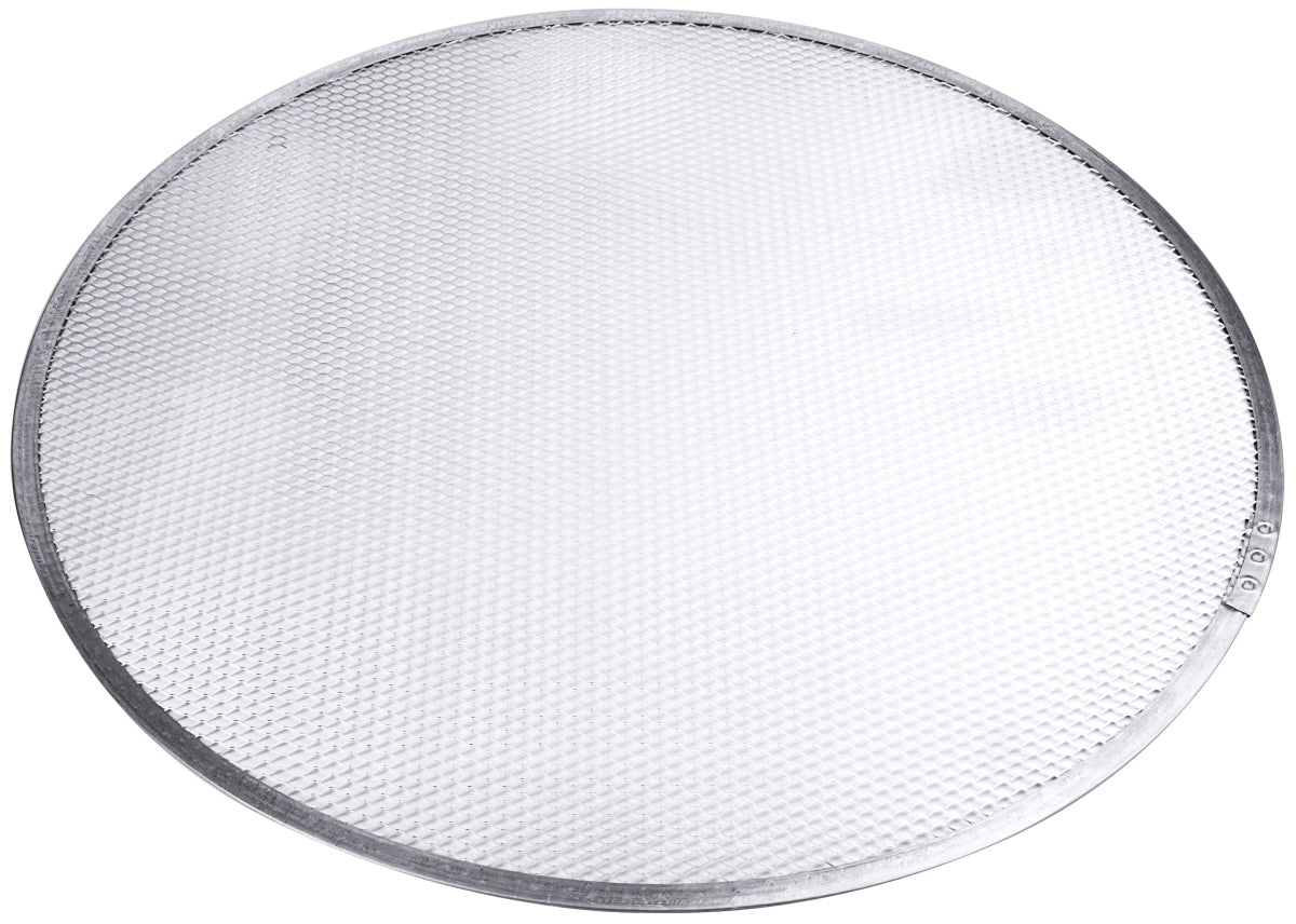 Pizza Screen/Gitter, rund, Aluminium-Streckmetall, Größe wählbar