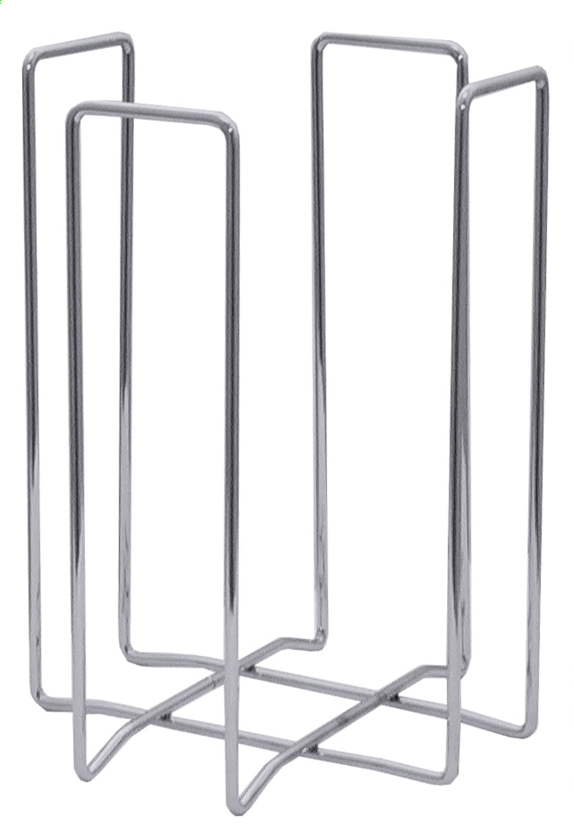 Serviettenhalter für Cocktailservietten 24 x 24 cm (1/4 Falz), zweifach verchromtem 5 mm starkem Draht, Größe wählbar