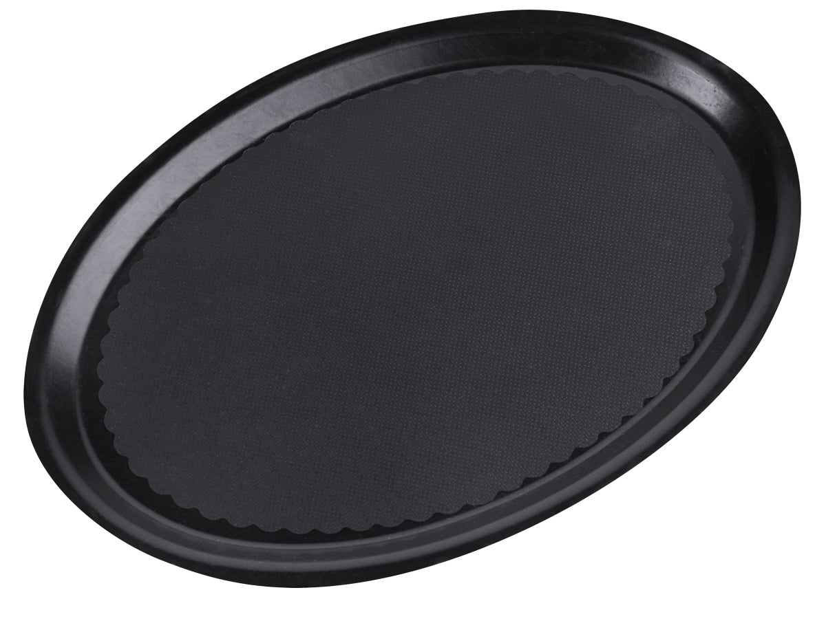 Serviertablett, oval, nicht rutschfest, glasfaserverstärktem Polyester, Größe wählbar