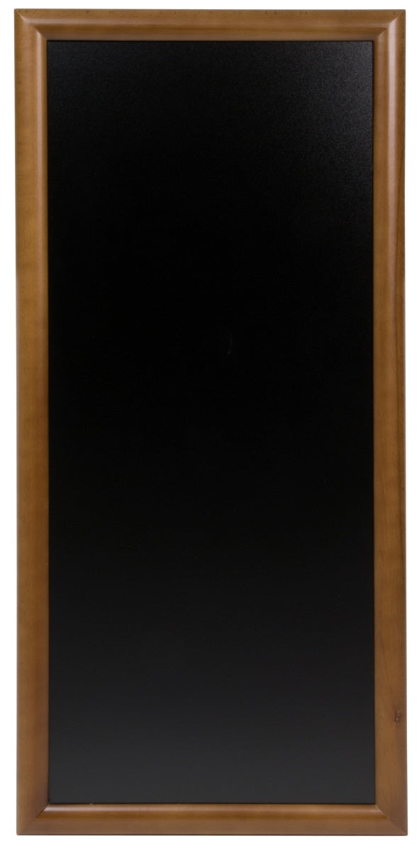 Wandkreidetafel, dunkelbraun, schwarzem PVC Kunststoff, Größe wählbar