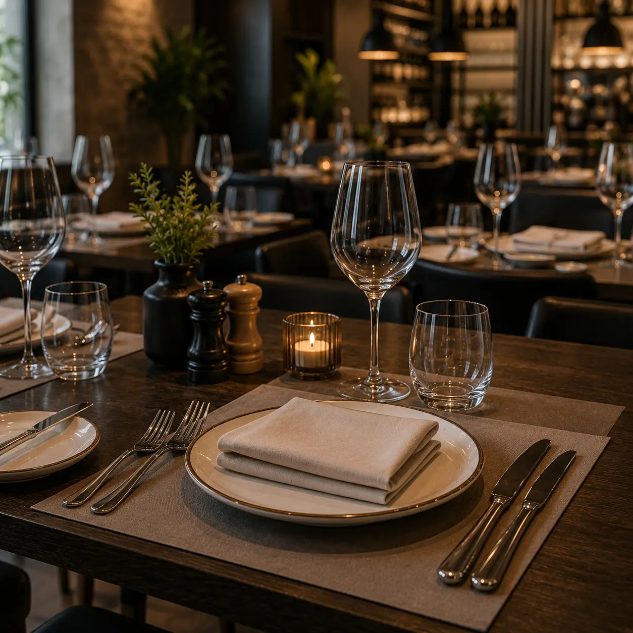 Gedeckter Tisch