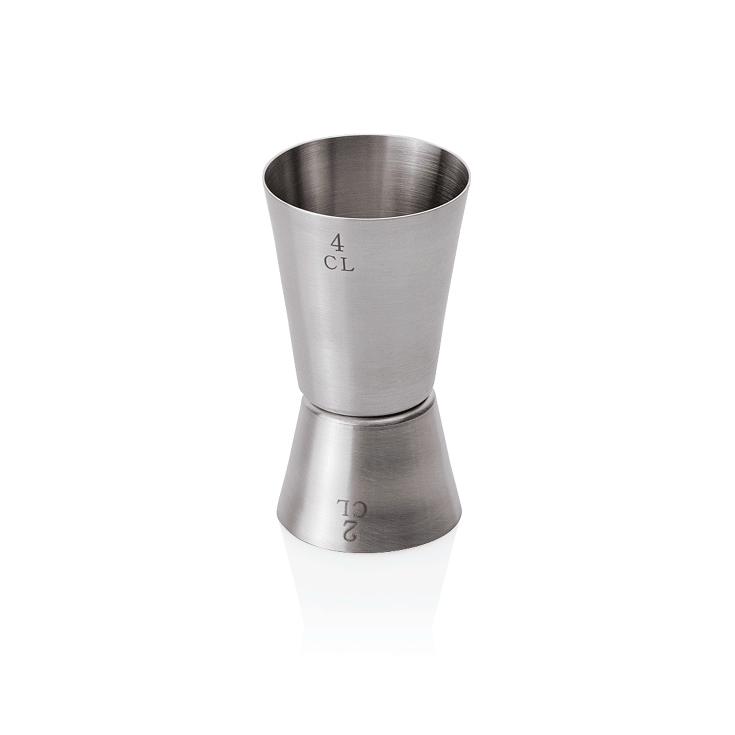 Jigger, Ø 4 cm, Höhe 9,5 cm, 2/4 cl, Chromnickelstahl  