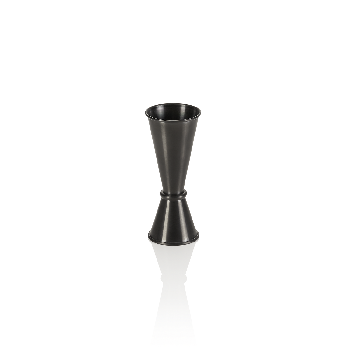 Jigger, Ø 4,5 cm, Höhe 11,5 cm, 2,5/5 cl, schwarz, Chromnickelstahl, PVD-Beschichtung  
