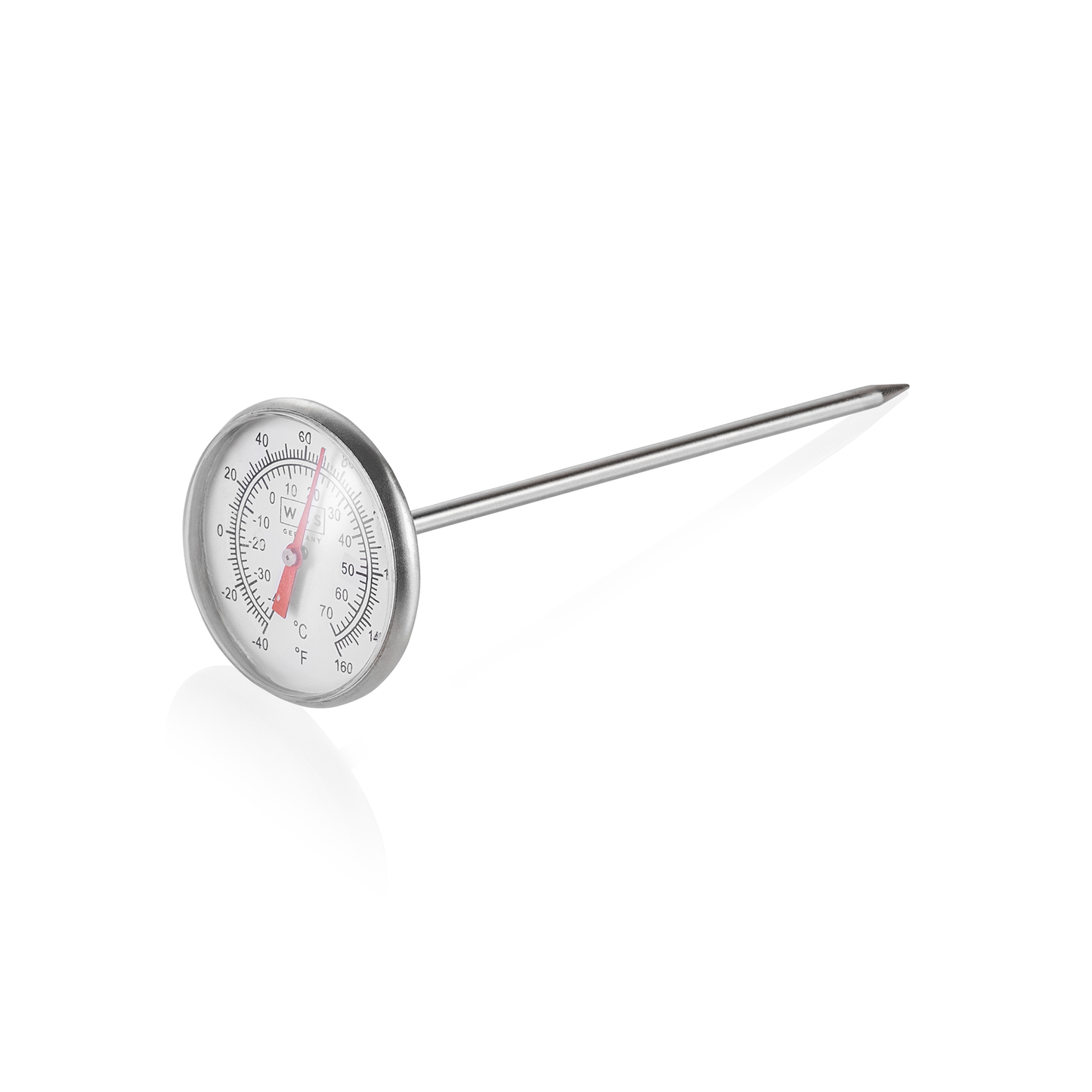 Einstechthermometer, Ø 4,5 cm, Chromnickelstahl  