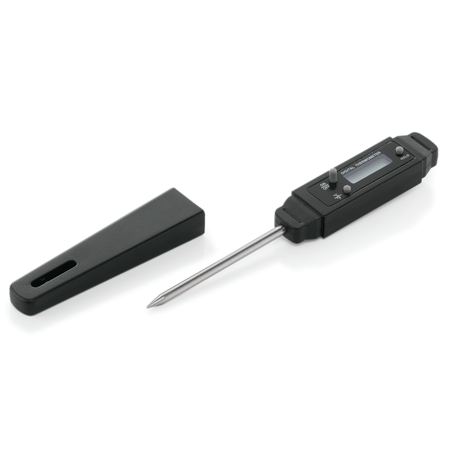 Digital Thermometer, 15 cm, Einstechtiefe 7 cm, Polycarbonat, Chromnickelstahl  