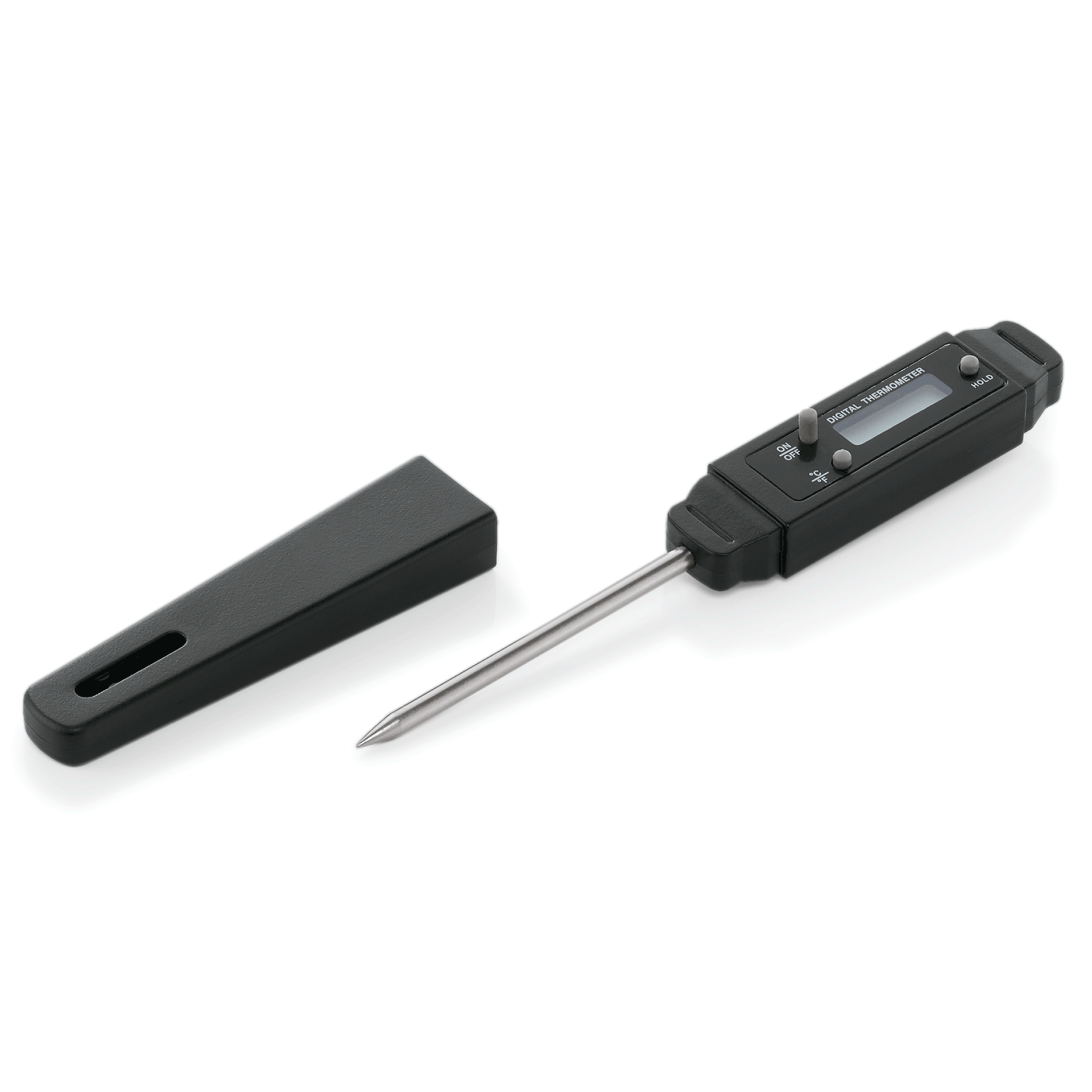 Digital Thermometer, 15 cm, Einstechtiefe 7 cm, Polycarbonat, Chromnickelstahl  