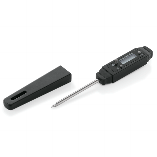 Digital Thermometer, 15 cm, Einstechtiefe 7 cm, Polycarbonat, Chromnickelstahl  