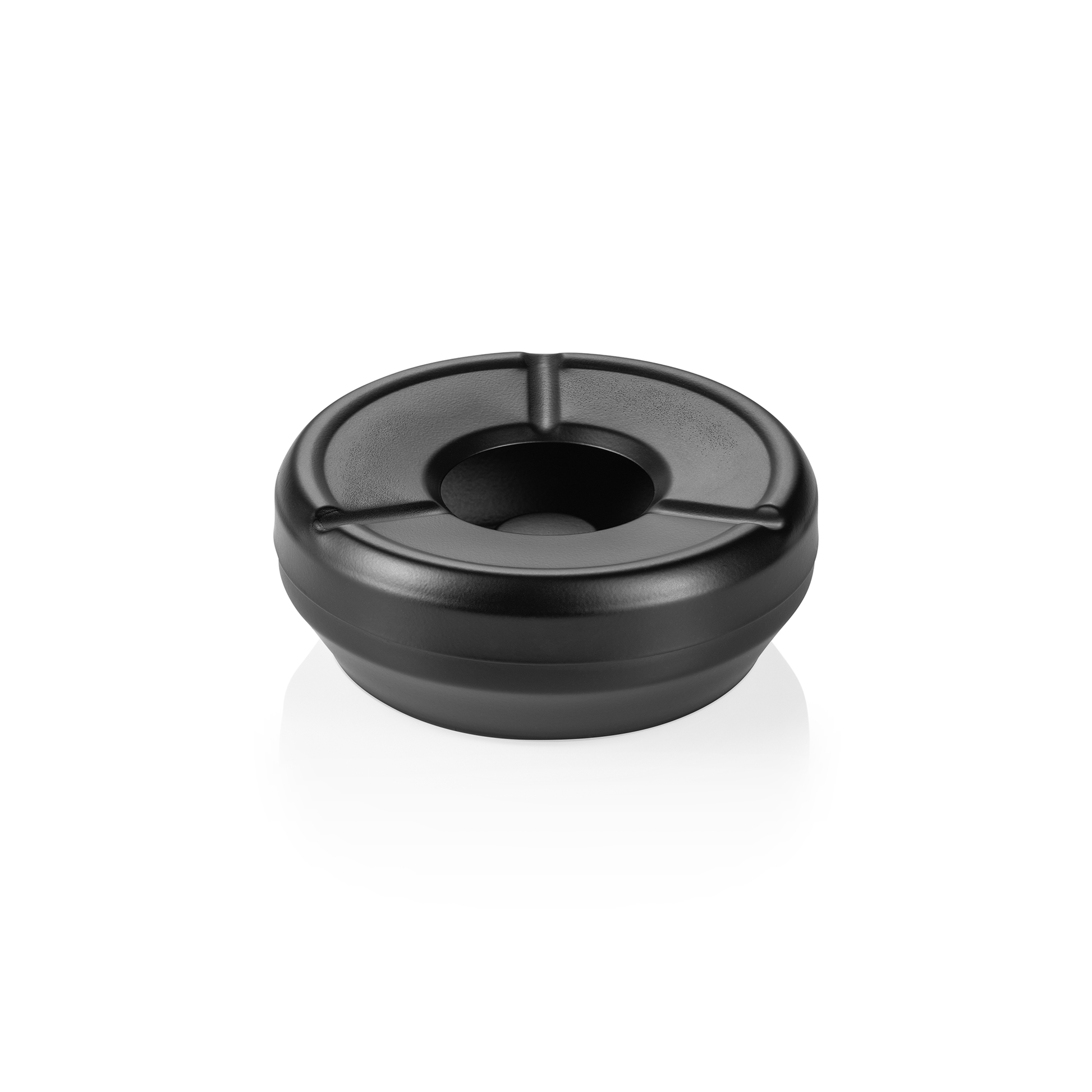 Windaschenbecher, Ø 12 cm, schwarz pulverbeschichtet, Edelstahl  