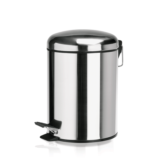 Treteimer mit Kunststoffeinsatz, Ø 17 cm, 3 ltr., Edelstahl  