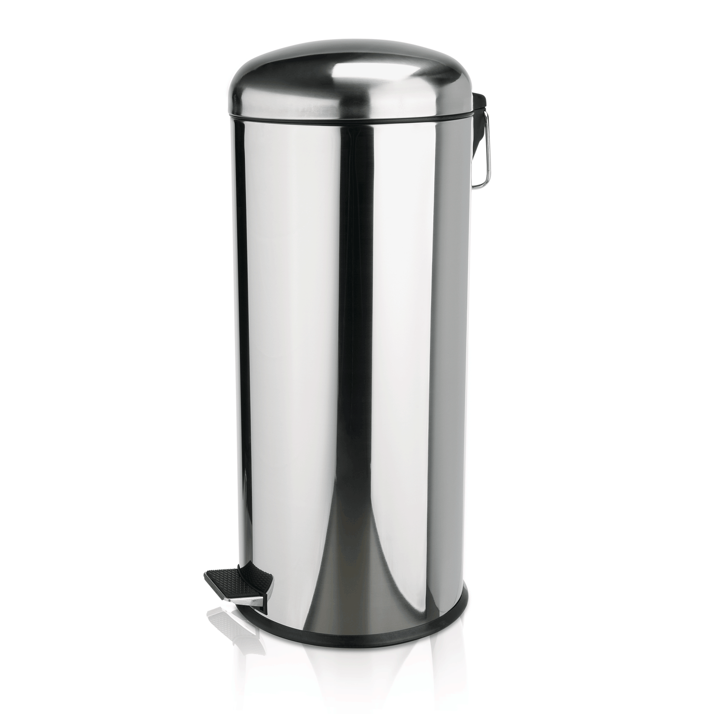Tretabfalleimer mit verzinktem Einsatz, 30 ltr., Ø 30 cm, Edelstahl  
