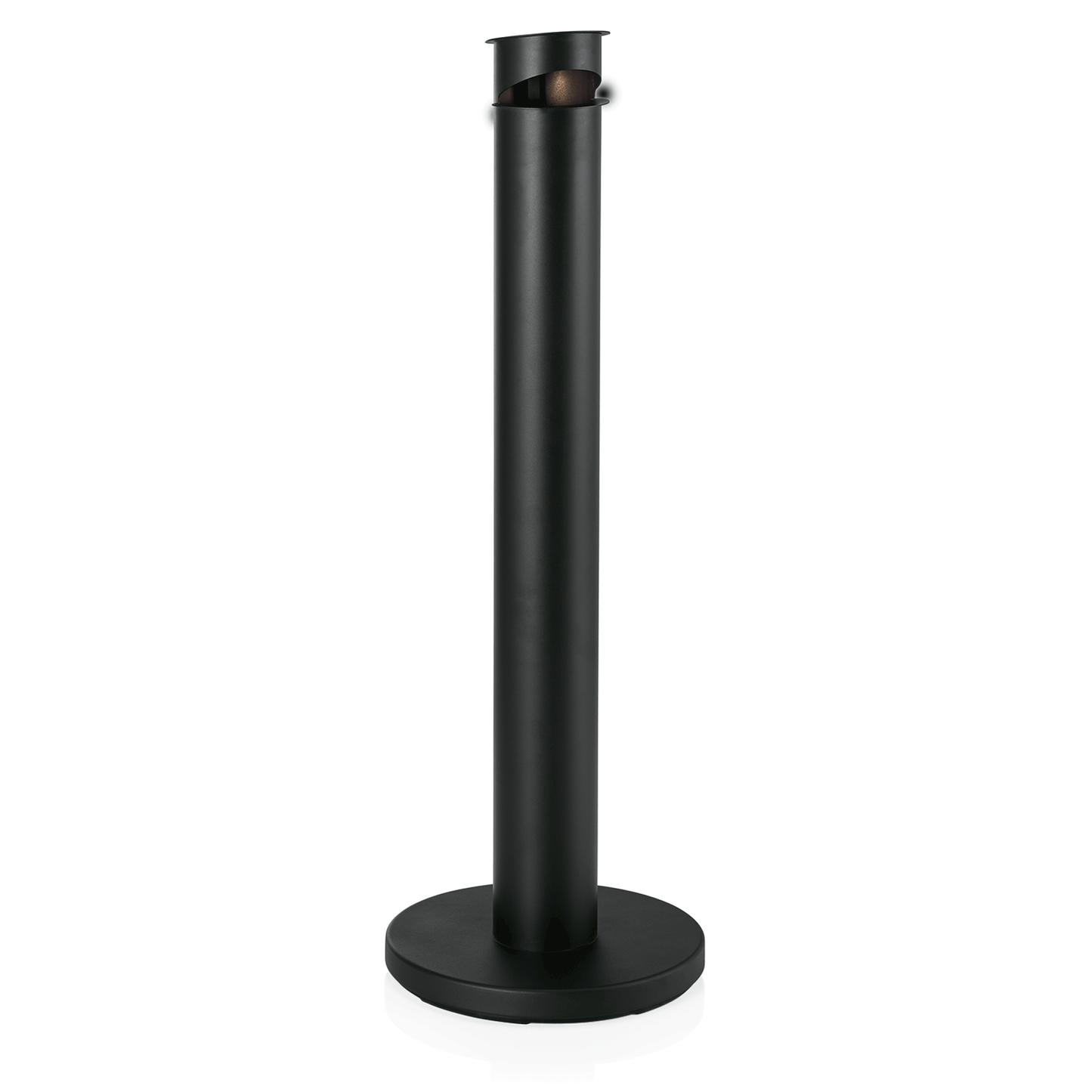 Standascher, Ø 13 cm, schwarz, pulverbeschichteter Stahl  