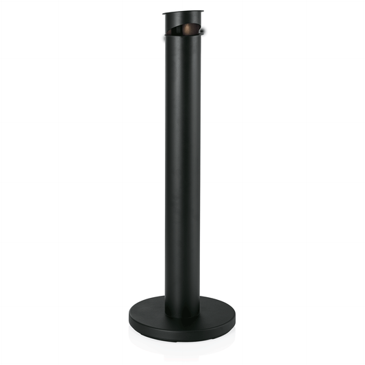 Standascher, Ø 13 cm, schwarz, pulverbeschichteter Stahl  