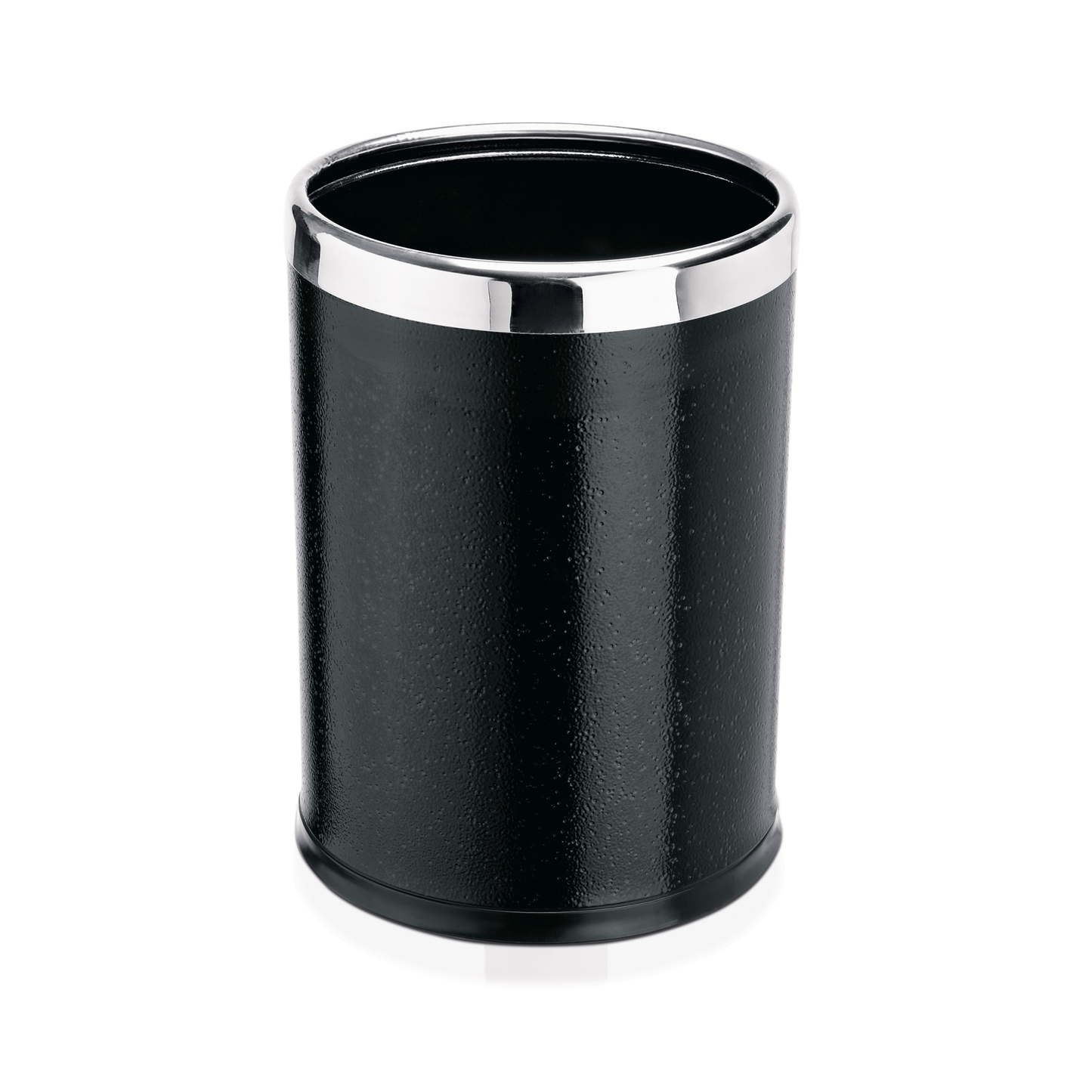 Papierkorb, Ø 22 cm, Höhe 31 cm, schwarz, pulverbeschichtet, Stahl 