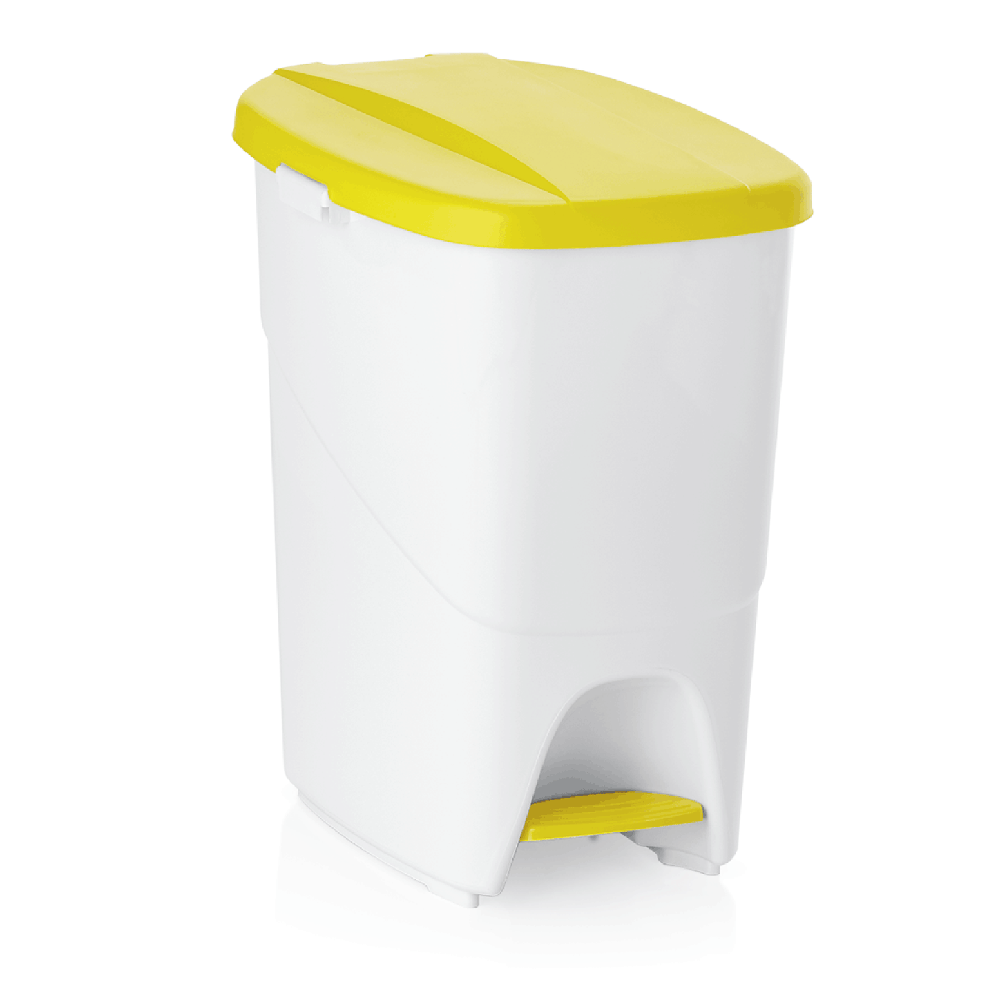 Tretabfallbehälter mit gelbem Deckel, 25 ltr., 25 x 40 x 41,5 cm, Polypropylen 