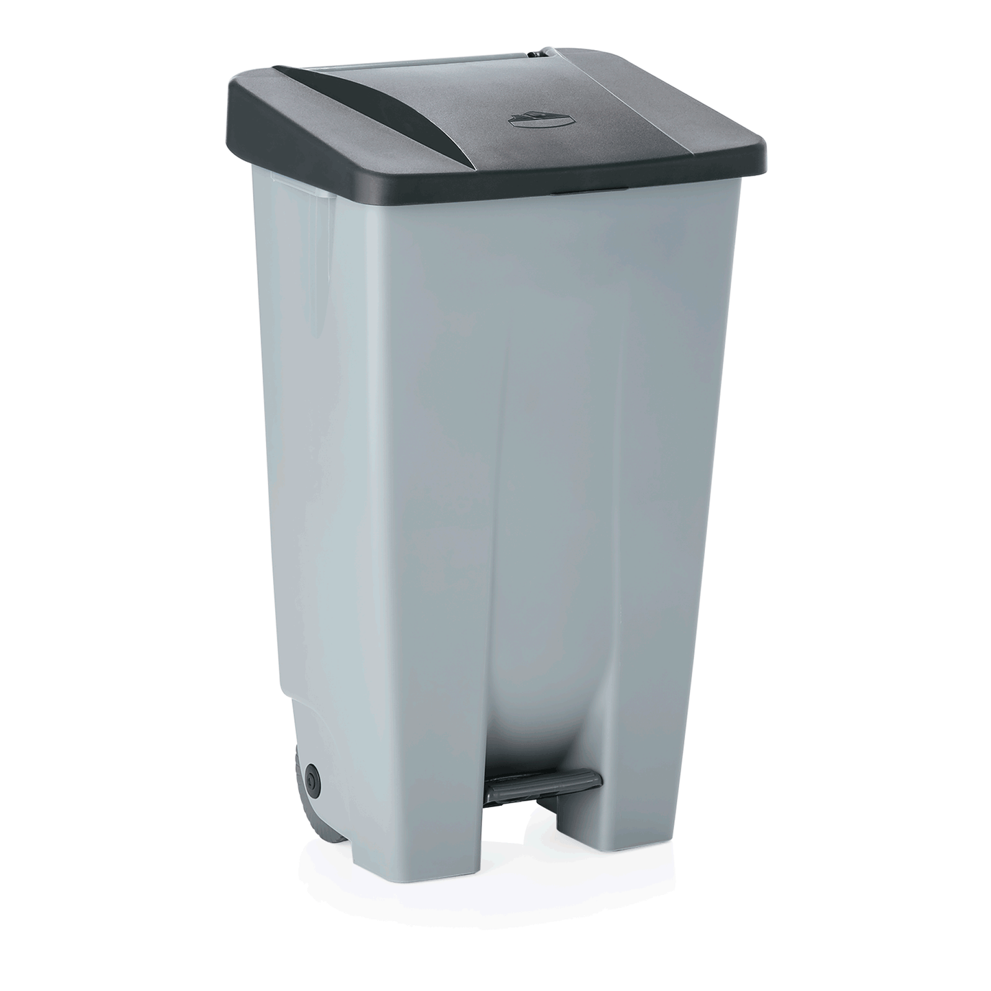 Tretabfallbehälter mit schwarzem Deckel, 120 ltr., 41 x 51 x 87 cm, Polyethylen 