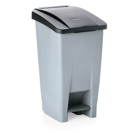 Tretabfallbehälter mit schwarzem Deckel, 60 ltr., 38 x 49 x 70 cm, Polyethylen 