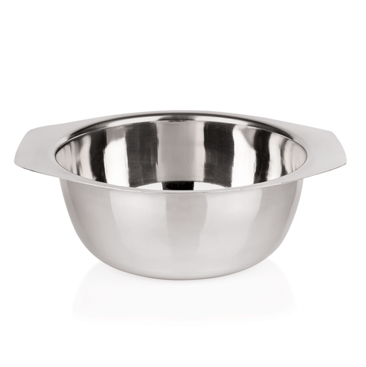 Terrine, Ø 22 cm, 3,5 ltr., mit 2 Lappengriffen, Chromnickelstahl 