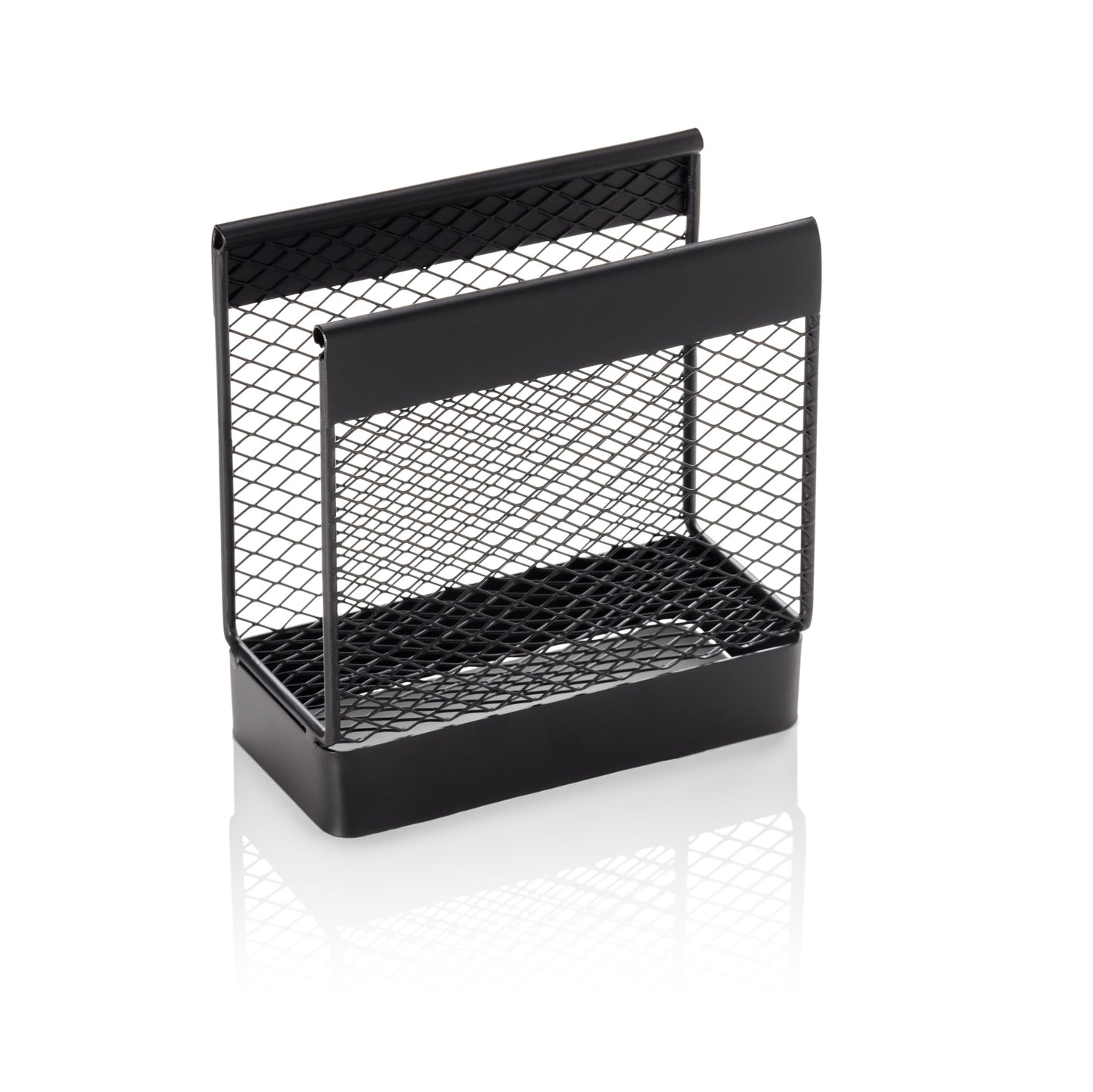 Serviettenhalter, 13,5 x 6,5 x 14 cm, schwarz, Metall  
