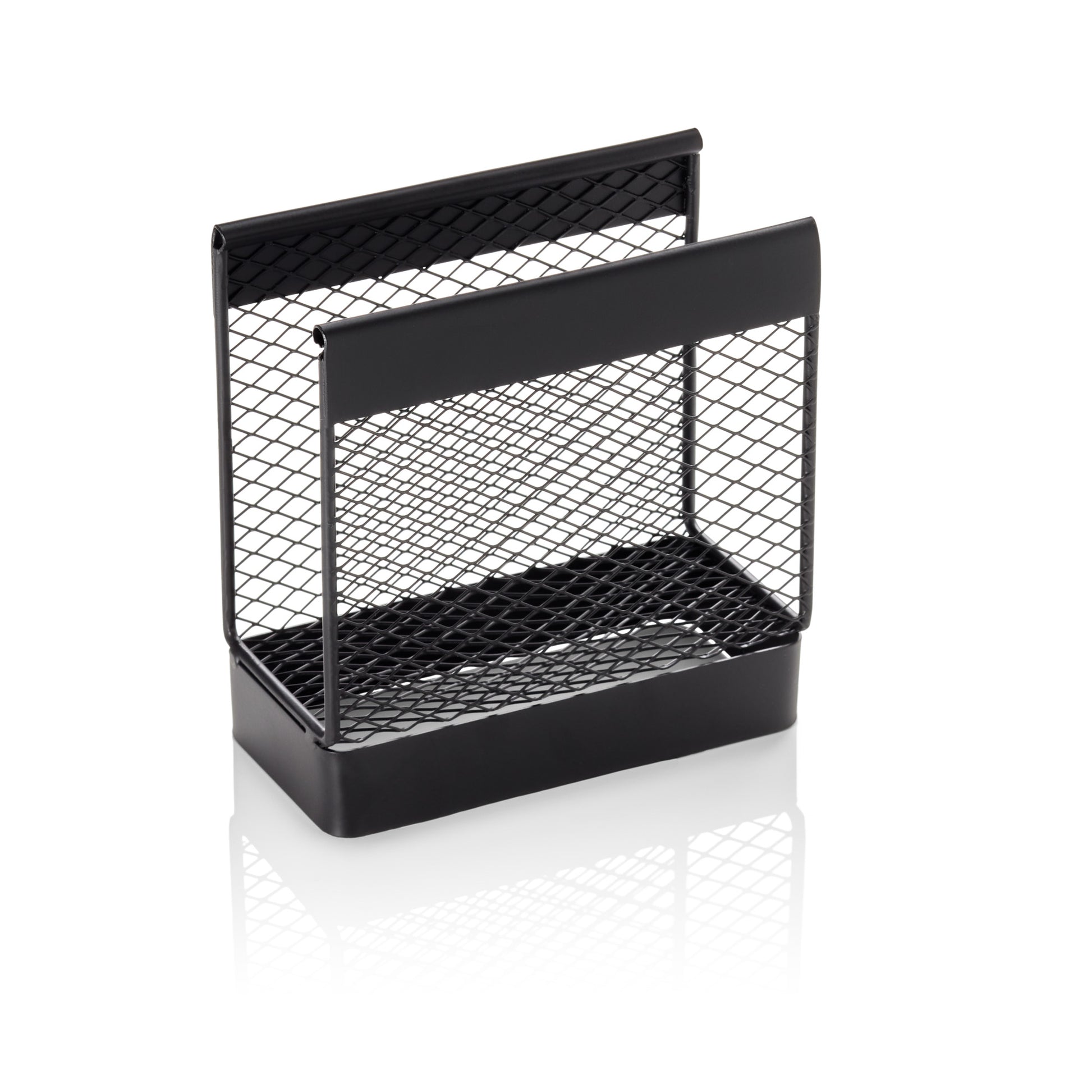 Serviettenhalter, 13,5 x 6,5 x 14 cm, schwarz, Metall  