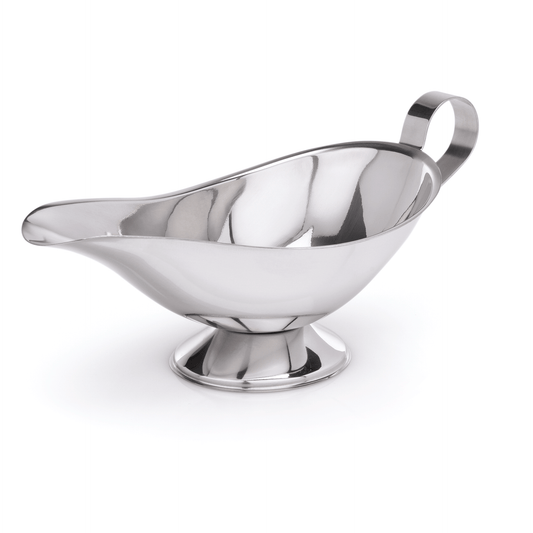 Sauciere, 500 ml, 24 x 12 x 12 cm, Chromnickelstahl  