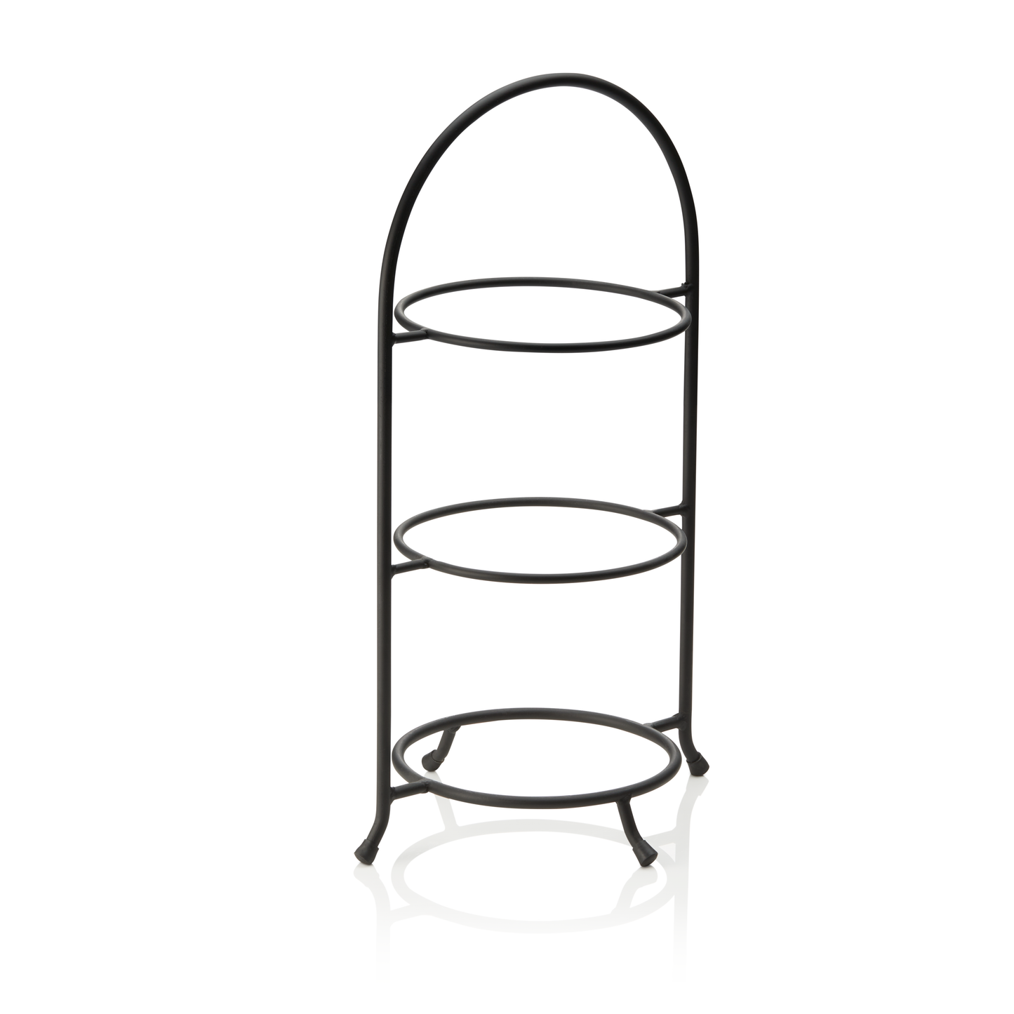 Etagere, 3-stufig, 46,5 x 28 cm, schwarz pulverbeschichtet, Stahl 