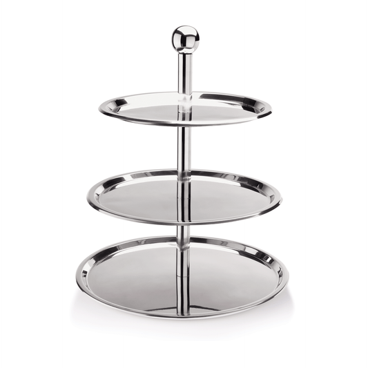 Etagere, 3-stufig, 46 cm, Chromnickelstahl  