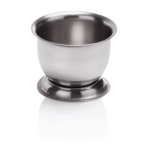 Eierbecher Set mit Loch, 4 cm, Set á 6 Stück, Chromnickelstahl 