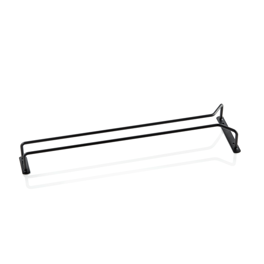 Gläserschiene, 61,5 cm, schwarz, Eisen, pulverbeschichtet 