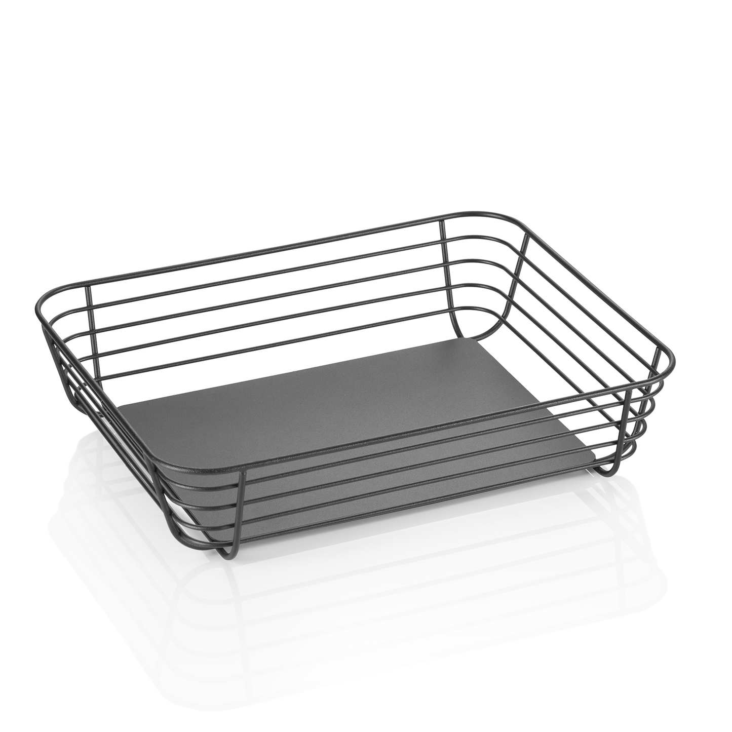 GN Buffetkorb Steelnest, 1/2, Höhe 8 cm, Metall, pulverbeschichtet 