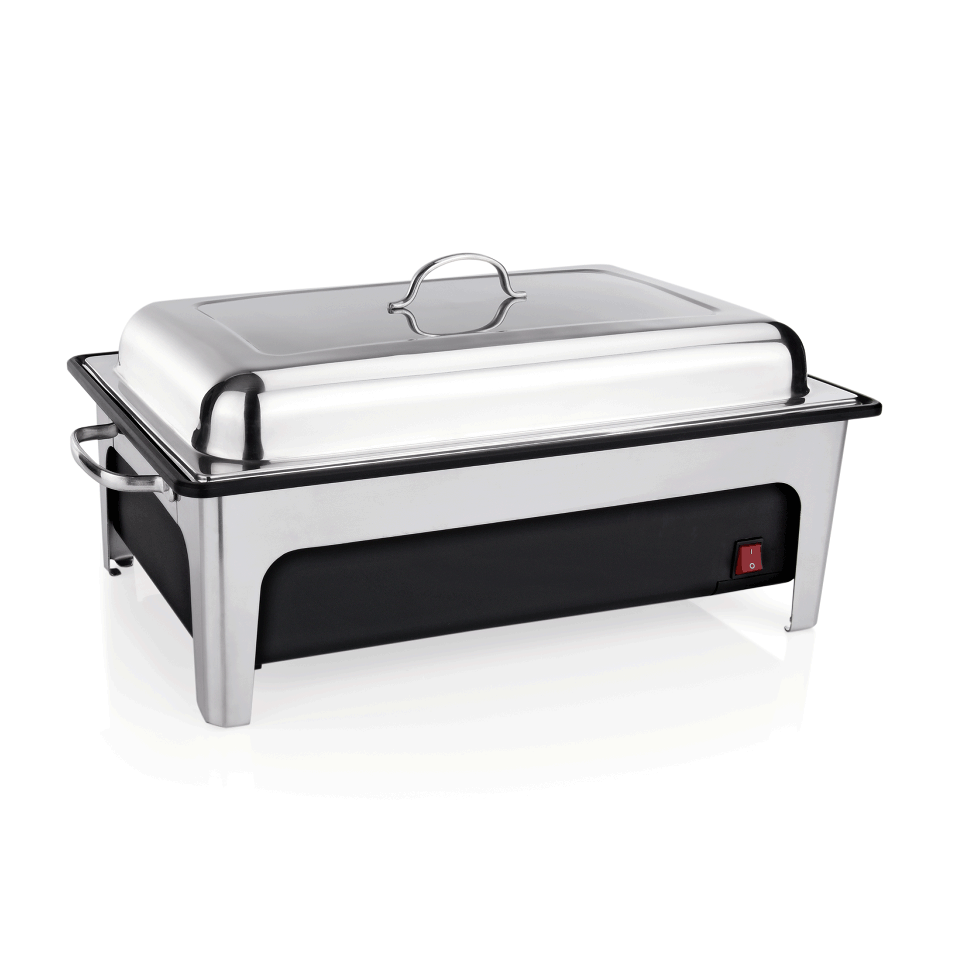 Elektro Chafing Dish GN 1/1, 64 x 35 x 26 cm, Polypropylen, Chromnickelstahl 