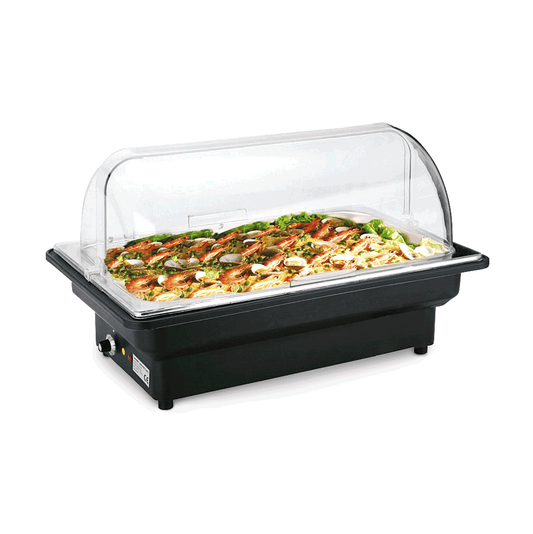 Elektro Chafing Dish GN 1/1, 56 x 36 x 32 cm, Chromnickelstahl, Polypropylen, Polycarbonat 