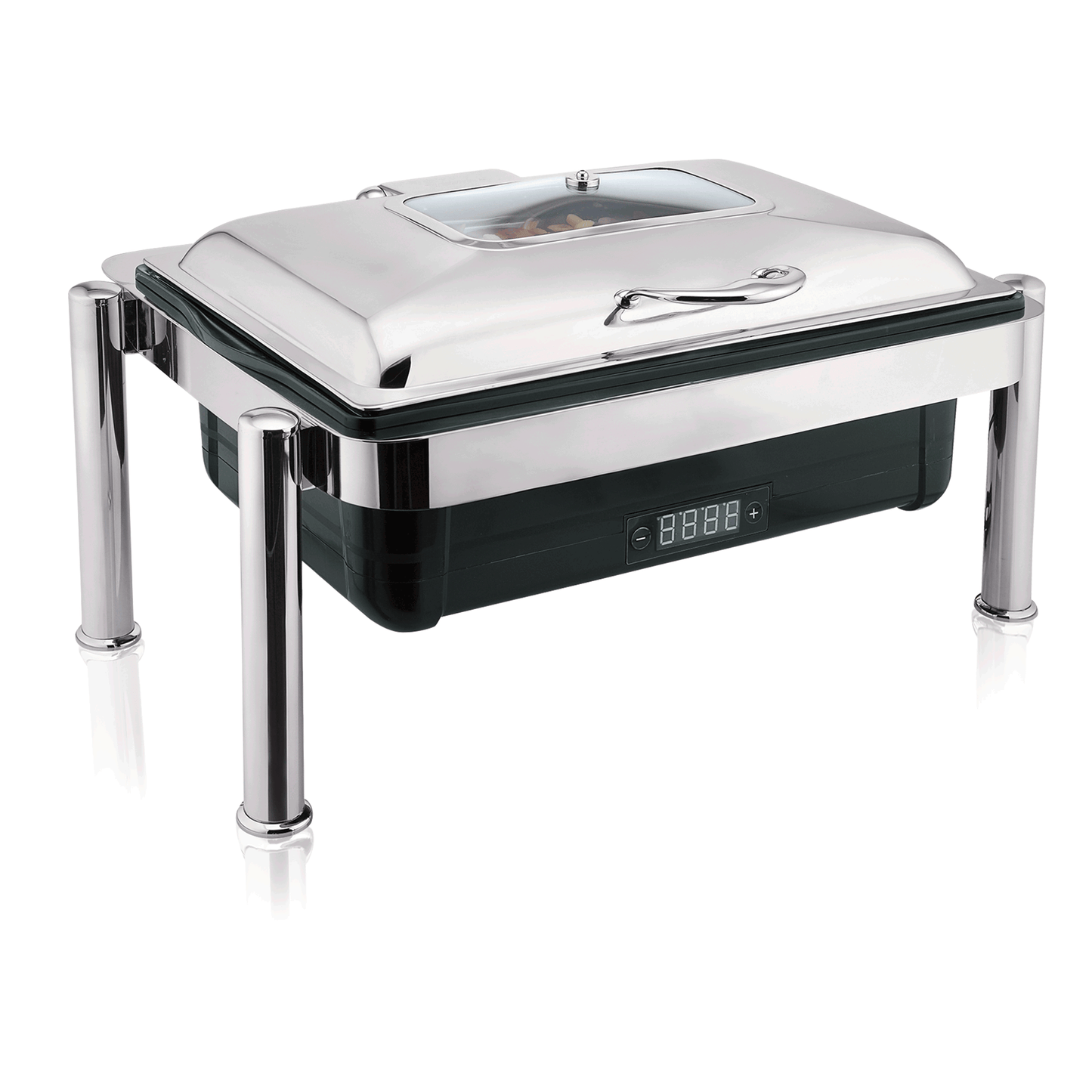 Elektro Chafing Dish GN 1/1, 67 x 46 x 37,5 cm, Polypropylen, Chromnickelstahl 
