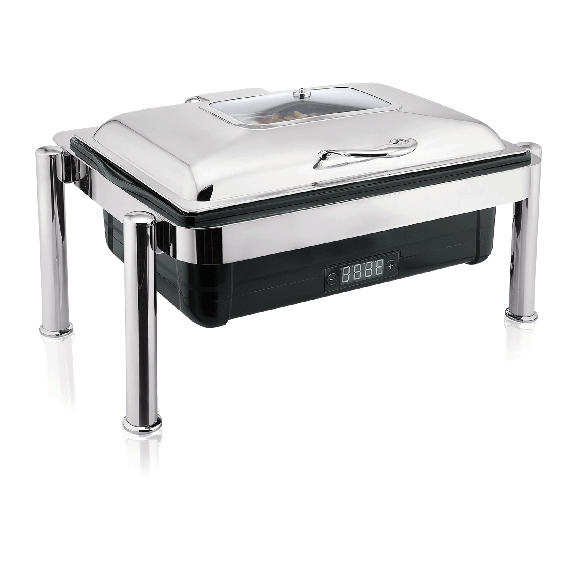 Elektro Chafing Dish GN 1/1, 67 x 46 x 37,5 cm, Polypropylen, Chromnickelstahl 