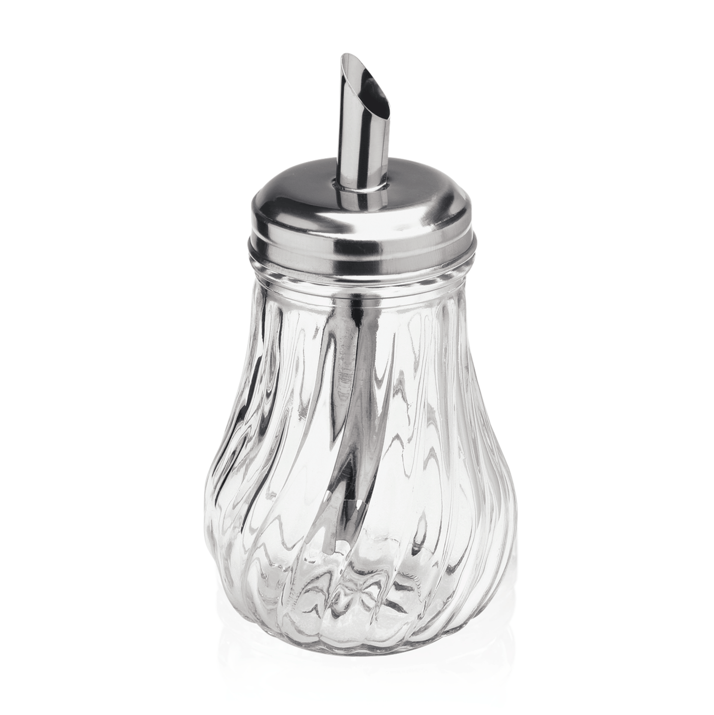 Zuckerspender Set, 210 ml, Ø 7,5 cm, Set á 6 Stück, Edelstahl, Glas 